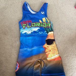 Team Florida Youth Large Wrestling Singlet